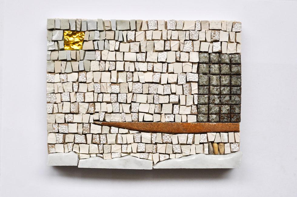 gabare de Loire en mosaique