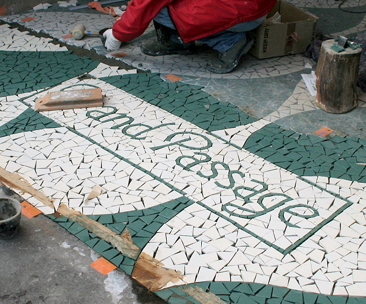 restauration de l'entrée du grand passage à Tours 