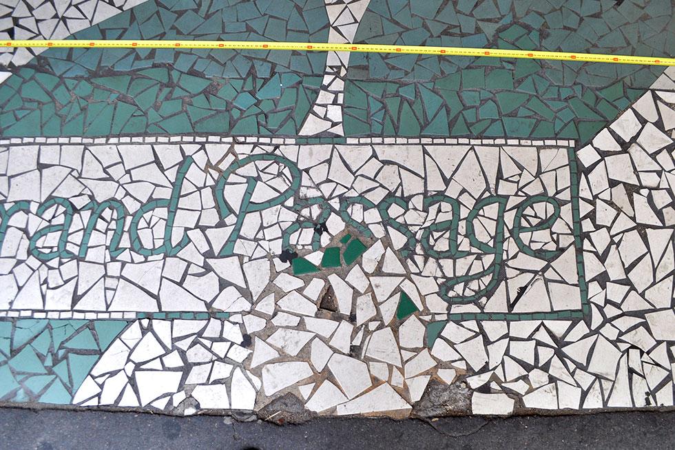 une restauration sommaire avait déjà été effectuée à l'entrée sud