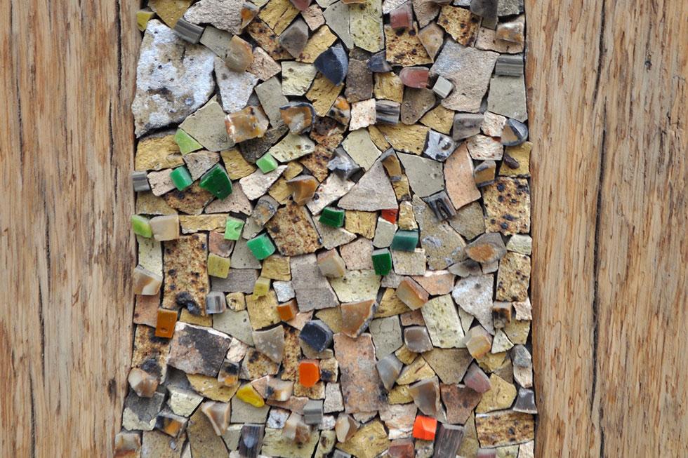 detail of the mosaic