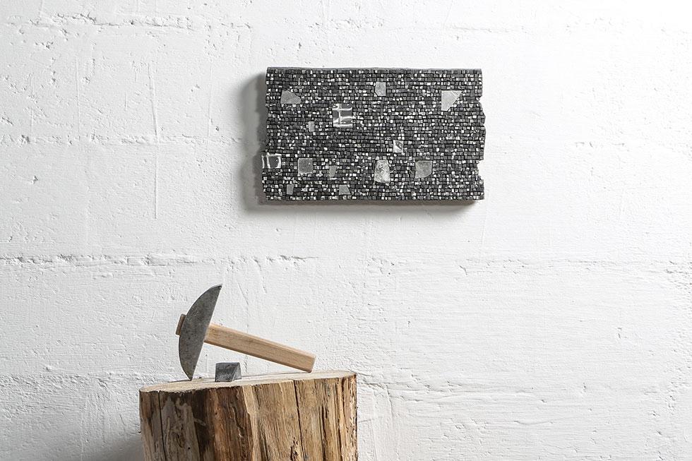 Contemporary Opus Scutulatum with stoneware.