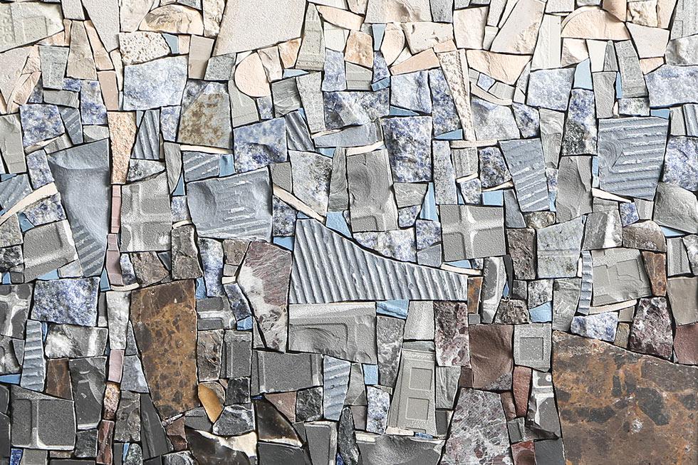 detail of the mosaic