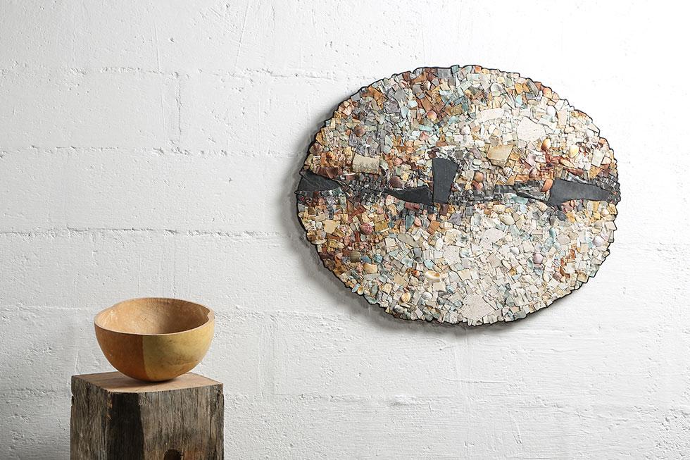 Homage to Zao Wou-Ki in mosaic