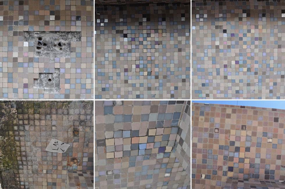 remplacement de tesselles après la purge des tuyaux de métal